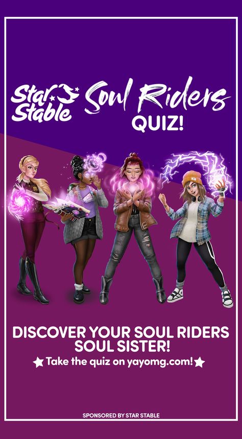 Soul Riders Quiz - Discover Your Soul Riders Soul Sister on yayomg.com! Outfits Quiz, Star Stable Horses, Boxcar Children, Trivia Quizzes, Star Stable, Two Horses, Soul Sister, Funny Cartoon Gifs, Soul Sisters