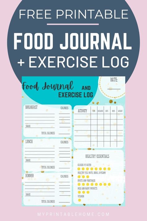 Track your daily food and water intake, your daily exercise and other health essentials in this one page covers it all free printable Food Journal and Exercise Log. With its clear and easy layout you will be able to track and stay on top of all of your health goals. DOWNLOAD FREE PRINTABLE FOOD […] Daily Food And Water Log, Daily Food Logs Free Printable, Food And Exercise Journal Printable, Daily Health Log Printable, Free Printable Food Log, Food And Fitness Journal Free Printable, Food And Exercise Journal, Daily Food Journal Printable Free, Daily Food Log Printable Free