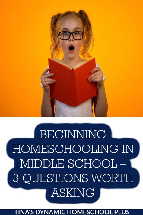 Beginning Homeschooling in Middle School – 3 Questions Worth Asking. Beginning homeschooling in middle school can be challenging for many reasons. I'm sharing three questions worth asking and answers. Also, look at my page homeschool middle school for more fun tips. Having helped new homeschoolers on both ends of the learning spectrum from those struggling in public school to those not being challenged, beginning homeschooling in middle school can be demanding. Homeschool For Middle Schoolers, Homeschooling Middle School, Middle School Homeschool, Homeschool Middle School Curriculum, Sonlight Homeschool, Teaching From Rest, Tips For Middle School, Curriculum Planner, Teacher And Student Relationship