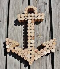 DIY Anchor Decor for the Coastal Home - Page 4 of 9 - Sand Between My Piggies- Beach Vacations and Travel - all things Beach Diy Anchor Decor, Anchor Wall Art, Wine Cork Board, Anchor Wall Decor, Wine Cork Projects, Deco Marine, Wine Cork Diy, Wine Cork Art, Anchor Decor