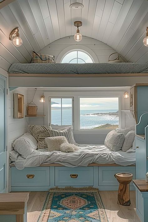 Tiny Home Bedroom Ideas, Notebook House, Dream Beds, Bahamas House, Beach House Room, Room Wishlist, Beach House Aesthetic, Coastal Cottage Decorating, Shea Mcgee