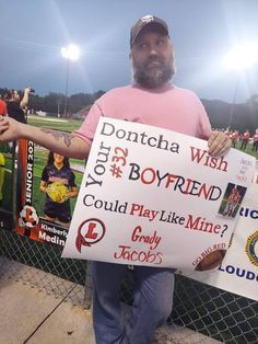 Gifts To Get Your Football Boyfriend, Football Couple Poster Ideas, Senior Night Posters Football Boyfriend, Funny Senior Night Posters, Football Posters High School Ideas For Players, Football Posters High School Boyfriend, Football Posters For Boyfriend, Football Signs For Boyfriend, Funny Football Signs