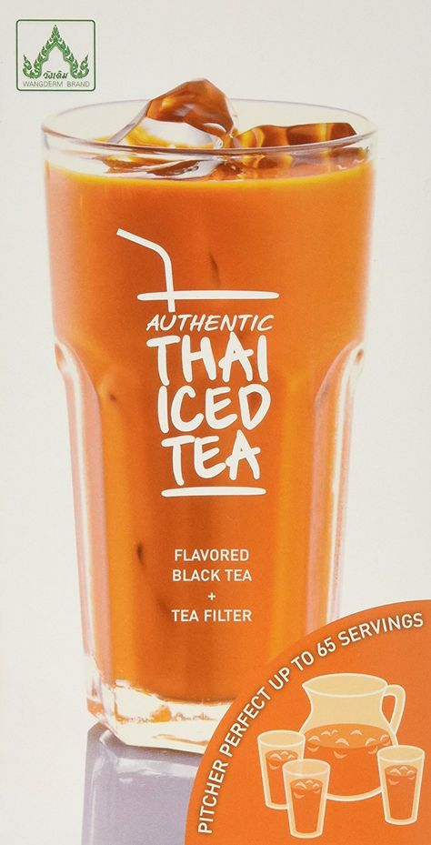 Authentic Thai Iced Tea 7 Oz by Wangderm Brand *** Read more reviews of the product by visiting the link on the image. (This is an affiliate link and I receive a commission for the sales) Thai Iced Tea, Tasty Thai, Tea Farm, Black Tea Bags, Tea Plant, Best Thai, Thai Cooking, Thai Tea, Tea Sampler