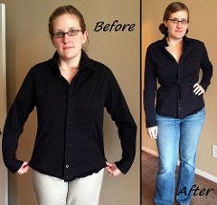 Tied Top Before & After Mens Shirt Refashion, Thrift Flips, Sewing Alterations, Upcycled Clothes, Yarn Inspiration, Shirt Refashion, Altering Clothes, Diy Blouse, Top Sweater