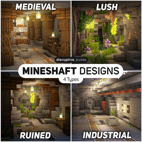 Mining Minecraft Builds, Minecraft Abandoned Mine, Minecraft Mining Base, Abandoned Minecraft Builds, Minecraft Mine Design, Minecraft Mine Ideas, Minecraft Mineshaft, Minecraft Abandoned, Minecraft Building Designs