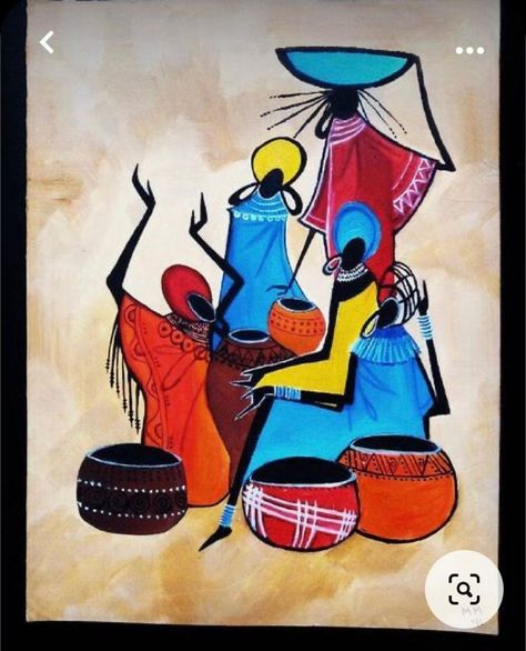 Original Figure Painting on Canvas Modern Indian Art Indian - Etsy India Ganesha Wall Art, Wall Art Indian, Worli Painting, Modern Indian Art, African Paintings, Afrique Art, Art Indian, Quilt Modernen, Afrikaanse Kunst