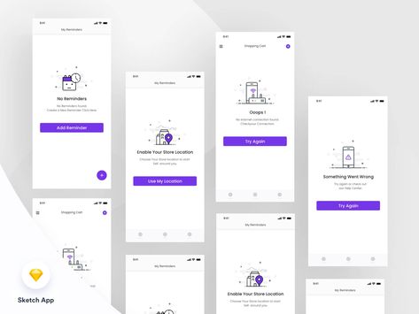 Empty State Ui, Web Design Ux Ui, Ux Kits, Empty State, Ui Design Website, Dashboard Ui, Sketch App, Tower Design, App Ui Design