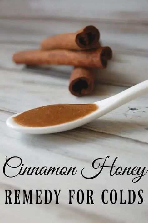 Cinnamon Honey Remedy for Colds - This is probably the world's simplest remedy and you already have all the ingredients! #naturalremedies #cold #cinnamon #honey #homeremedies Honey Remedies, Cold Remedies Fast, Cinnamon Honey, Natural Healing Remedies, Natural Cold Remedies, Diy Remedies, Cold Home Remedies, Natural Cough Remedies, Cough Remedies