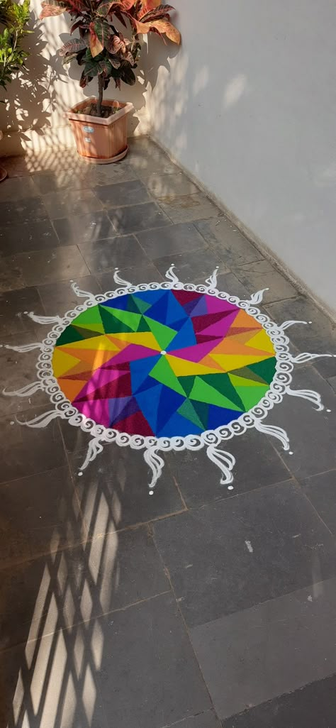 Geometric Rangoli Rectangle Shape Rangoli Design, 3 D Rangoli Designs Latest, Diwali Dot Rangoli, Simple Rangoli Designs Latest, Geometric Rangoli Designs, Dots Rangoli With Colors, Small And Simple Rangoli, Rangoli Designs Big, Geometric Rangoli