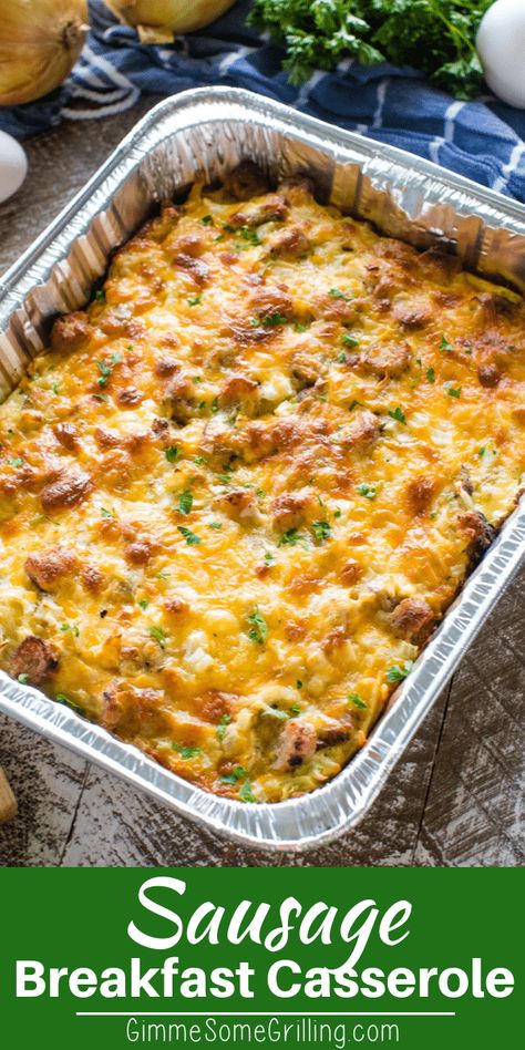 Bulking Foods, Sausage Hashbrown Breakfast, Easy Breakfast Casserole Sausage, Sausage Hashbrown Breakfast Casserole, Breakfast Casserole Recipes, Hashbrown Breakfast, Sausage Breakfast Casserole, Savoury Breakfast, Easy Breakfast Casserole