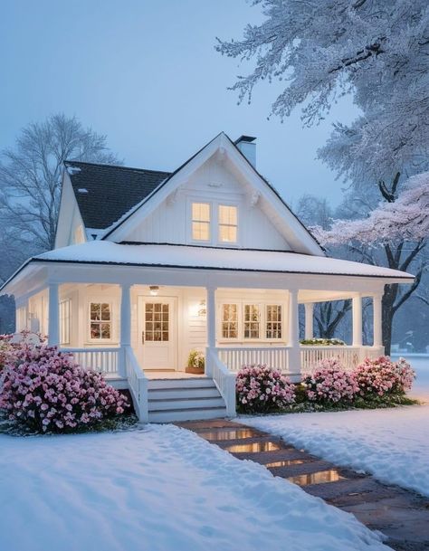 Harkaway Homes, Woods Aesthetic, Sky Window, Winter Cottages, A Place To Call Home, Winter Decorating, Tiny Village, Dream Life House, American Houses