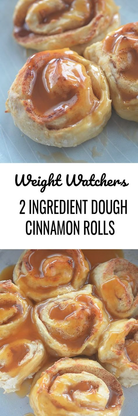 Weight Watchers 2 Ingredient Dough, Caramel Cinnamon Rolls, Ww Bread, 2 Ingredient Dough, Recipe Diaries, Weight Watcher Desserts, Weight Watchers Snacks, Weight Watchers Recipes Desserts, Weight Watchers Free