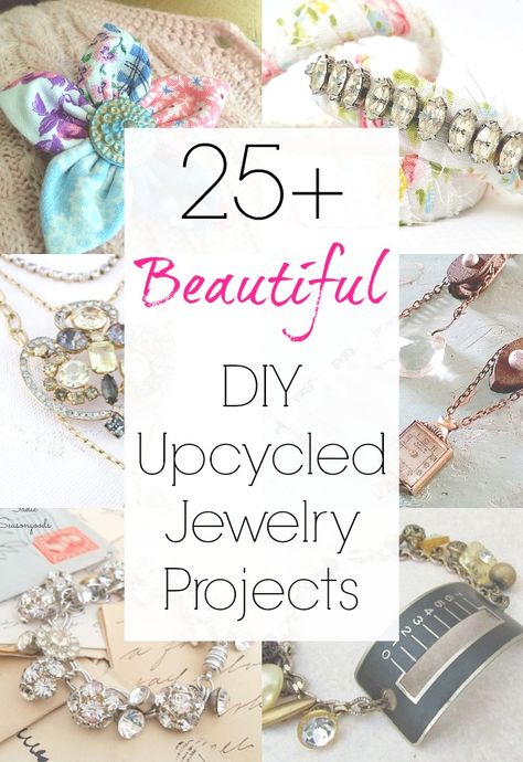 Earrings Organizer, Old Jewelry Crafts, Vintage Jewelry Diy, Cute Necklaces, Vintage Jewelry Ideas, Vintage Jewelry Repurposed, Vintage Jewelry Crafts, Repurposed Jewelry, Make Your Own Jewelry