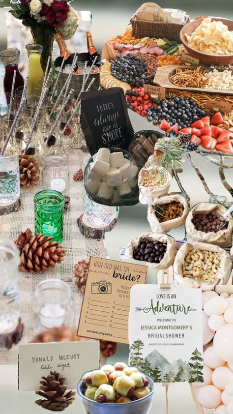 Wedding Shower Theme, Camping Wedding, Wedding Shower Themes, Camp Wedding, Taylor S, Camping Theme, Wedding Shower, Shower Ideas, Bridal Shower