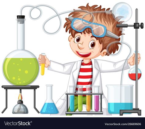 Science Cartoon Drawings, Scientist Picture, Cartoon Scientist, Lab Illustration, Scientist Cartoon, Science Lab Decorations, Drawing Pictures For Kids, Boy Cartoon Characters, Chemistry Art