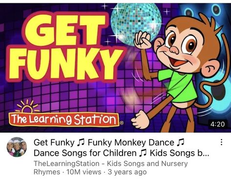 Monkey Dance, Modern Dans, Movement Songs, Kid N Play, Songs For Children, Freeze Dance, Kindergarten Freebies, Action Songs, Funky Monkey