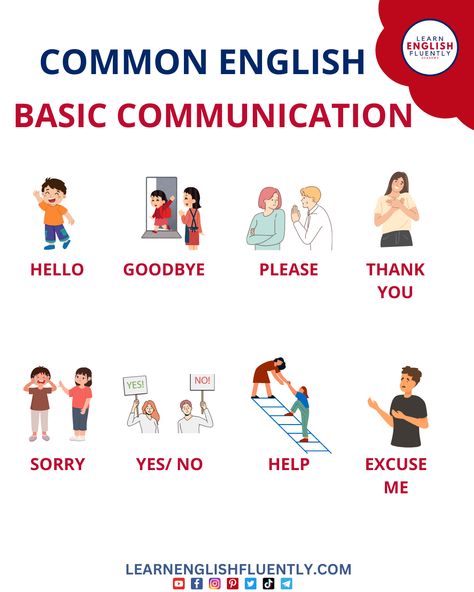 Learn Basic English Communication for Everyday Conversations 🌍 | Essential Words & Phrases 💬

Learn basic English communication skills and essential phrases for real-world conversations 🌍. Whether you're traveling, working, or making new friends, start speaking English confidently with our easy-to-follow lessons. Perfect for beginners! #LearnEnglish #BasicEnglish #CommunicationSkills #SpeakConfidently Basic English Conversation For Beginners, Basic English Speaking For Beginners, English Lessons For Beginners, English Conversation Learning Practice, Basic And Advance English Words, Basic Vs Advanced English Words, English Communication Skills, British Council, Grammar And Vocabulary