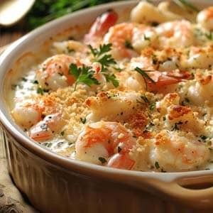 Crab and Shrimp Casserole Recipe - Masters of Kitchen - Recipes Crab And Shrimp Recipe, Shrimp Bake, Shrimp Casserole Recipes, Finding Emo, Crab Casserole, Cheesy Shrimp, Shrimp Casserole, Crab And Shrimp, Facebook Recipes