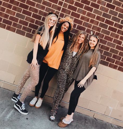 Animal day - Carnival Theme. Hoco week dress up ideas ]] Photo by: Ryley Bisaillon Circus Day Spirit Week, Animal Spirit Day Outfit, Animal Day Spirit Week, Animal Dress Up Day At School, Hoco Themes, Pep Club, Dress Up Ideas, Camp Dress, School Spirit Days