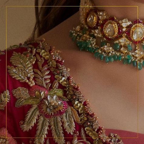 Balochi Embroidery, Bridle Dress, Best Indian Wedding Dresses, Modern Heritage, Bridal Couture Week, Gold Work Embroidery, Wedding Lehenga Designs, Hand Beaded Embroidery, Latest Bridal Dresses