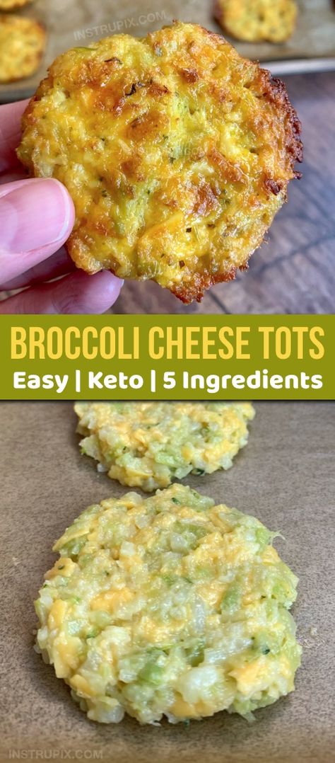 Broccoli Cheese Tots, Cheese Tots, Broccoli Cheese Bites, Low Carb Broccoli, Crispy Broccoli, Keto Snacks Easy, Easy Low Carb Snacks, Healthy Low Carb Snacks, Low Carb Meal