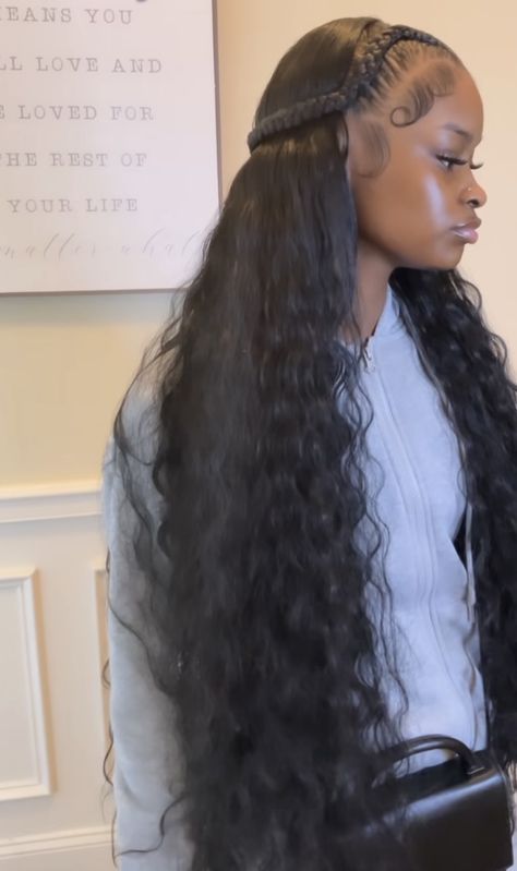 Dubai Nails, Ponytails Hairstyle, Braids Weave, Frontal Wig Hairstyles, Birthday Hairstyles, Faux Locs Hairstyles, Quick Weave Hairstyles, Protective Hairstyles Braids, Two Braids