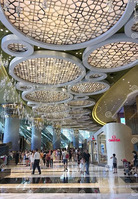 Grand Lisboa Hotel Casino Interior Editorial Photo - Image of asia, casino: 103929071 Grand Lisboa, Casino Interior, Skyline Image, Ceiling Design, Screen Savers, Macau, Framed Artwork, Photo Image, Casino