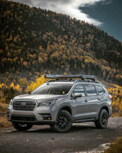 Lifted 2020 Subaru Ascent - Family Overlander to Conquer Off-road Trails Lifted Subaru Ascent, Subaru Ascent Mods, Subaru Ascent Offroad, Subaru Ascent Camping, Subaru Accent, Subaru Overland, Subaru Offroad, Subaru Suv, Family Cars Suv