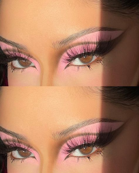 Pink Bratz Doll Makeup, Bratz Doll Makeup Look, Bratz Makeup Look, Moody Makeup, Pink Eyeshadow Makeup, Pixie Makeup, Makeup Ojos, Makeup 101, Makeup For Black Skin