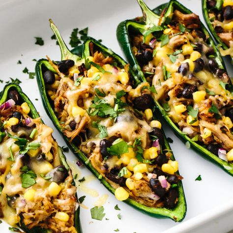 Recipes Archive | Page 2 of 41 | Downshiftology Poblano Peppers Recipes, Best Slow Cooker Recipes, Slow Cooker Barbacoa, Slow Cooker Recipes Pork, Flavorful Dinner, Poblano Peppers, Best Slow Cooker, Chicken Slow Cooker Recipes, Stuffed Poblano Peppers