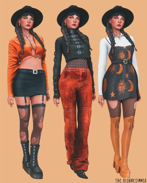 The Blonde Simmer : Wednesday - the one who has eyes for Caleb 🎃🧡👻🦇... Sims 4 Cc Clothes Mm, Sims 4 Cc Goth, Sims 4 Cas Mods, Sims 4 Anime, Sims 4 Game Mods, Tumblr Sims 4, Sims 4 Expansions, Casas The Sims 4, Sims 4 Gameplay