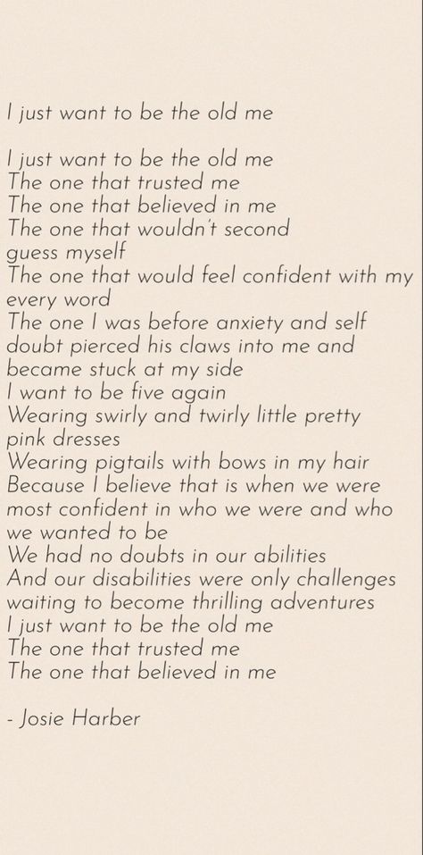 I Just Want To Be Heard, Poems About Getting Older, I Miss The Old Me, Poem Ideas, Miss The Old You, Healthy Board, Old Poetry, Describe Feelings, Words That Describe Feelings