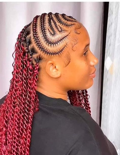 Allback Hairstyles With Attachments, Hairstyles With Attachment Braids, One Attachment Hairstyles, Attachment Styles Hair, Attachment Hairstyles, Hairstyles With Attachment, Bun With Curls, Flat Twist Hairstyles, Bob Braids Hairstyles