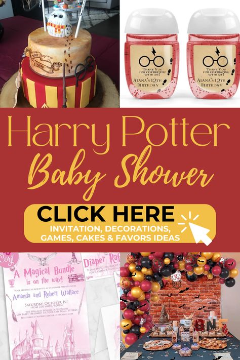 Harry Potter Baby Shower Favors, Harry Potter Baby Shower Centerpieces, Harry Potter Theme Baby Shower Ideas, Harry Potter Sprinkle, Baby Shower Ideas Harry Potter, Harry Potter Baby Nursery Baby Shower, Harry Potter Theme Baby Shower, Harry Potter Baby Invitations, Harry Potter Themed Baby Shower Ideas