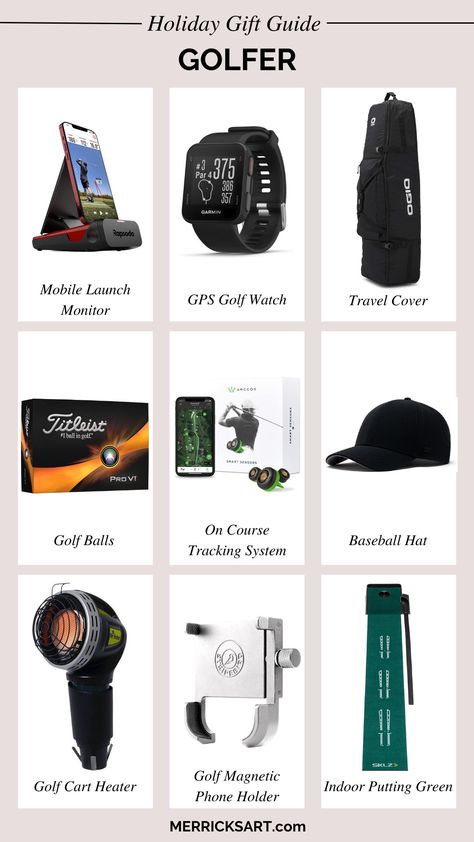 Gifts For the Golf Lover - Merrick's Art Gifts For Golfers Men, Football Halloween Costume, Merricks Art, Golf Watch, Gift Guide For Men, Luxury Gifts For Men, Good Gifts, Gift Post, Golf Gift