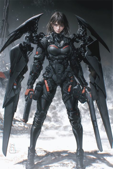 Armor Suit Concept Art, Mecha Suit Concept Art, Female Scifi Armor, Power Armor Female, Space Warrior Character Concept, Female Mech Suit, Sci Fi Woman, Sci-fi Armor Concept, Dieselpunk Mech