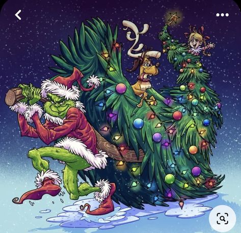 The Grinch Artwork, Grinch Artwork, Christmas Fanart, Christmas The Grinch, Muse Art, Christmas Drawing, Grinch Christmas, The Grinch, Christmas Art