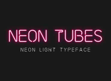 Neon Tubes – Neon Light Font free Beach Fonts, Sign Fonts, Outline Fonts, Light Font, Website Fonts, All Caps Font, Photoshop Presets, Neon Logo, Letter Form