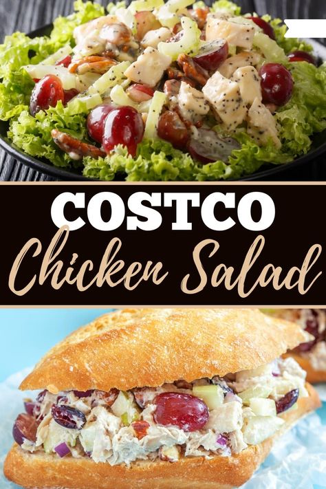 With savory shredded chicken, creamy mayonnaise, crunchy pecans, and chewy craisins, Costco chicken salad has a mouthwatering combination of flavors and textures. Try the recipe today! Costco Chicken Salad Recipe Copycat, Chicken Salad Costco, Dinnerin321 Chicken Salad, Copycat Costco Chicken Salad, Chicken Salad Recipe Costco, Mcallister Chicken Salad Recipe, Newks Chicken Salad Sandwich, Members Mark Chicken Salad Recipe, Sams Chicken Salad Recipe