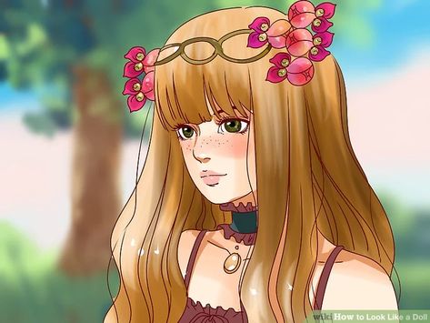 How to Look Like a Doll: 13 Steps (with Pictures) - wikiHow How To Look Like A Doll, Light Pink Eyeshadow, A Lot Of Makeup, Homemade Dress, Deep Set Eyes, Apply Makeup, Circle Lenses, Lots Of Makeup, Lower Lashes