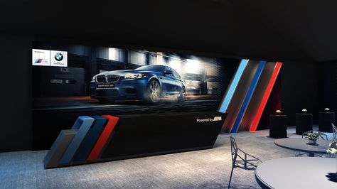 BMW M DAY on Behance Bmw Showroom Interior, Motorcycle Showroom Design, Car Exhibition Design, Boy Car Room, Car Show Room, Car Showroom Interior, Car Expo, Dealership Showroom, Car Exhibition