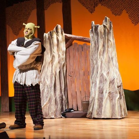 Do Sets Design - Shrek, the Musical Donkey Costume, Elf The Musical, Shrek The Musical, Disney High Schools, Ella Enchanted, Set Design Theatre, Little Shop Of Horrors, Theatre Stage, Pantomime