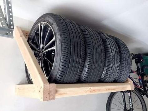 Officine In Garage, Toyota 86 Gt, Gt 86, Garage Designs, Man Garage, Tire Storage, Garage Organization Tips, Garage Organisation, Garage Workshop Organization