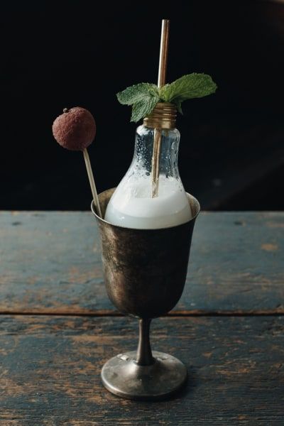 Why ROKC Is The Willy Wonka Of Cocktails | Domino Cocktails Garnish, Lychee Cocktail, Cocktail Trends, Coffee Milkshake, Tea Cocktails, Cocktail Garnish, Infused Vodka, Cocktail Sauce, White Russian