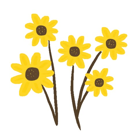 via GIPHY Animated Flowers Aesthetic, Yellow Aesthetic Gif, Yellow Flower Doodle, Flower Growing Animation, Flowers Blooming Animation, Brooch Aesthetic, Flower Animated, Flower Animation, Flowers Animated