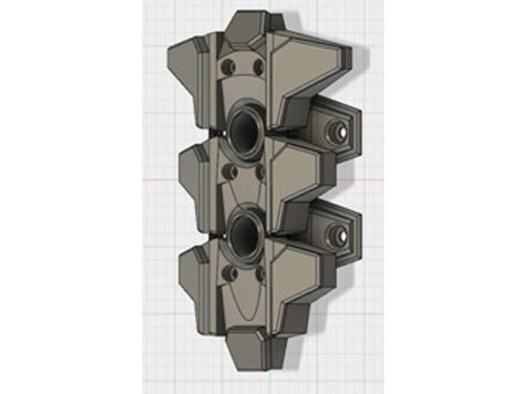 Building a cybernetic exo skeleton spine for a cyberpunk costume. These two pieces are the top and bottom pieces to finish of the spine. I'ts made to be connected via elastics through holes through the print, and end in a knot in the hole in the back of these pieces. Is to be used with this thing.https://www.thingiverse.com/thing:2870950 You print as many pieces as needed and connected together to make the spine as long, or short as you want it. Heavily influenced design from the spinal piece o Exo Skeleton Suit, Exo Skeleton, Spine Armor, Cybernetic Spine, Cyberpunk Costume, Halo Cosplay, Dr Octopus, Sci Fi Armor, Futuristic Helmet