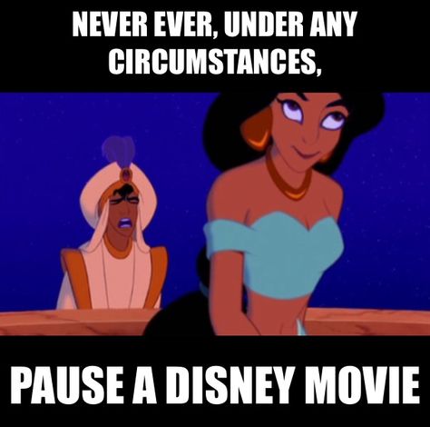 Never pause a Disney movie Disney Movies Paused At The Wrong Time, Never Ever Under Any Circumstances Pause A Disney Movie, Never Under Any Circumstances Pause A Disney Movie, Disney Paused, Never Pause A Disney Movie, Paused Disney Movies, Film Memes, Disney Humor, Disney Princess Memes