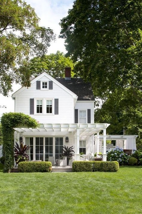 Patio Roof, Hamptons House, Beach Cottage Style, French Cottage, Inviting Home, Design Exterior, Dream House Exterior, House Goals, Custom Home Builders