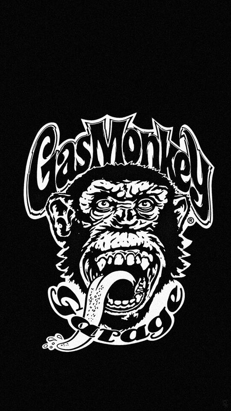 Gas Monkey Garage Logo, Garage Logo, Monkey Logo, Monkey Garage, Gas Monkey Garage, Gas Monkey, Minimalist Business Logo, Cool Wallpapers Cartoon, Minimalist Business