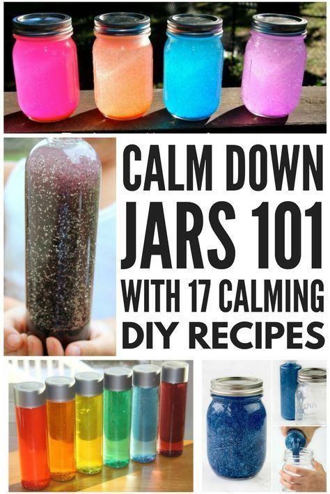 Calming Jar, Calm Down Jar, Calm Down Bottle, Jar Recipes, Arts And Crafts For Adults, Sensory Bottles, Processing Disorder, Sensory Room, Art And Craft Videos